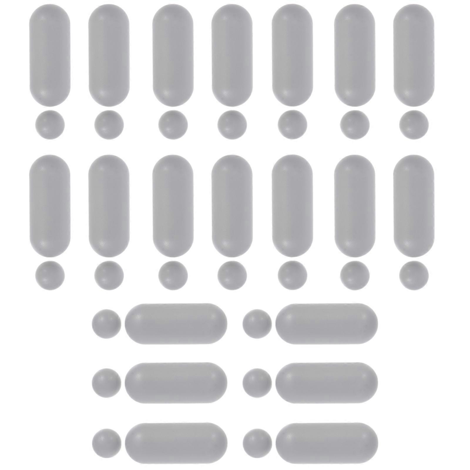 1 Set Einfache Wc-sitzpufferdichtung, Wc-stoßdämpfermatte, Wc-deckelzubehör-4.8x2x1cm-grey