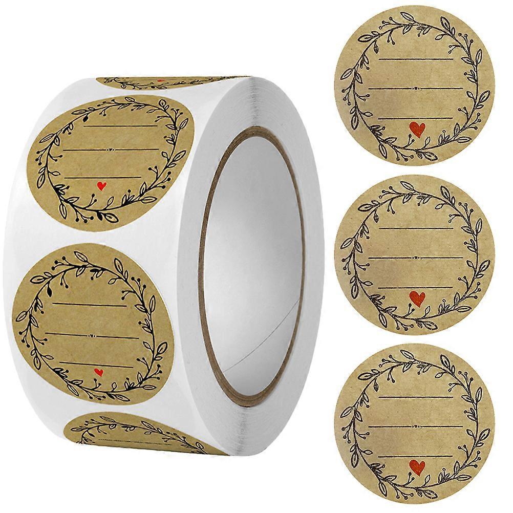 500 Stück Backgeschenkaufkleber, Dekorative Siegelaufkleber, Backetiketten, Vielseitig Verwendbare Geschenkaufkleber-2.5x2.5cm-khaki