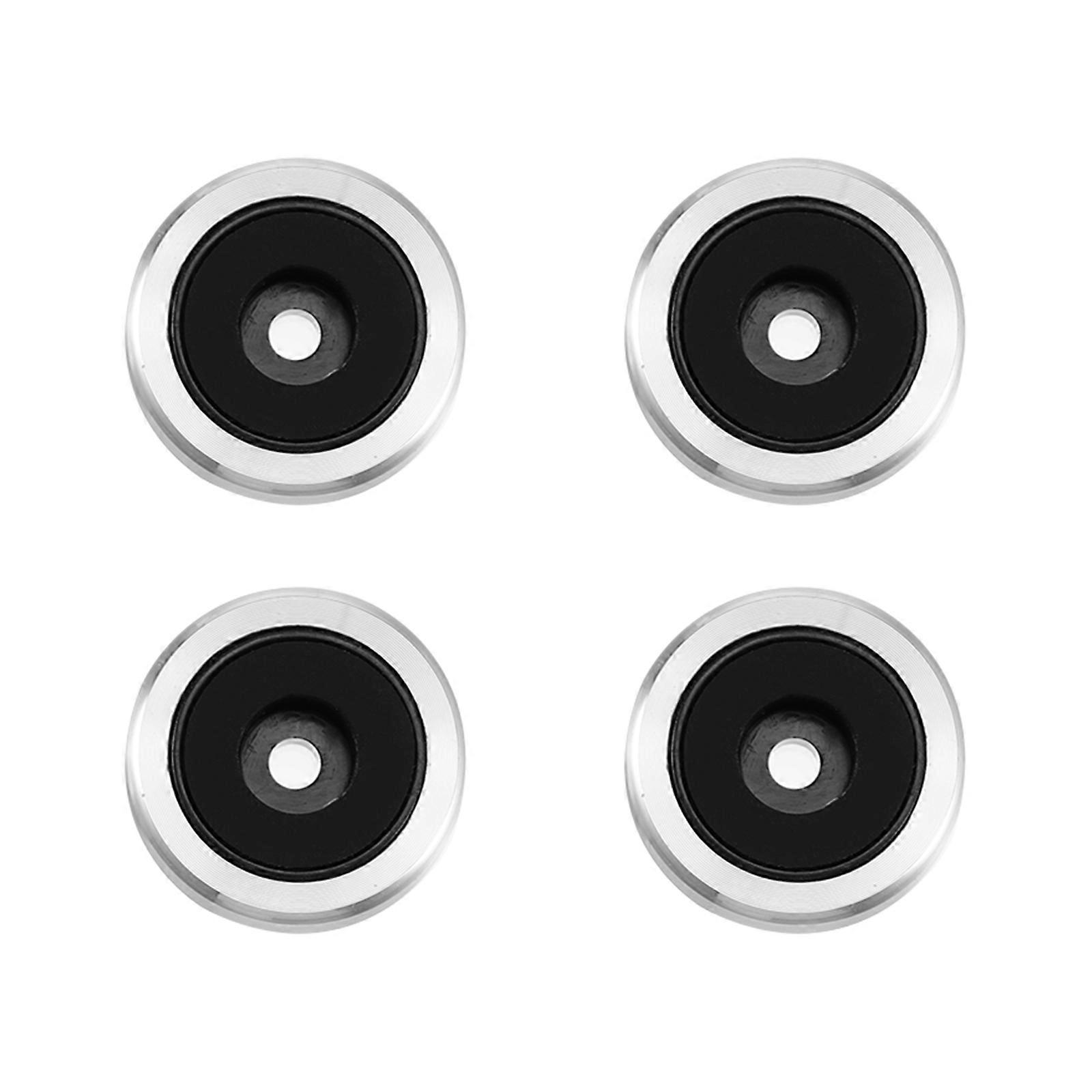 Stück Antivibrations-verstärkerfüße Aus Aluminiumlegierung, Universelle Lautsprecherfüße-3x3cm-black