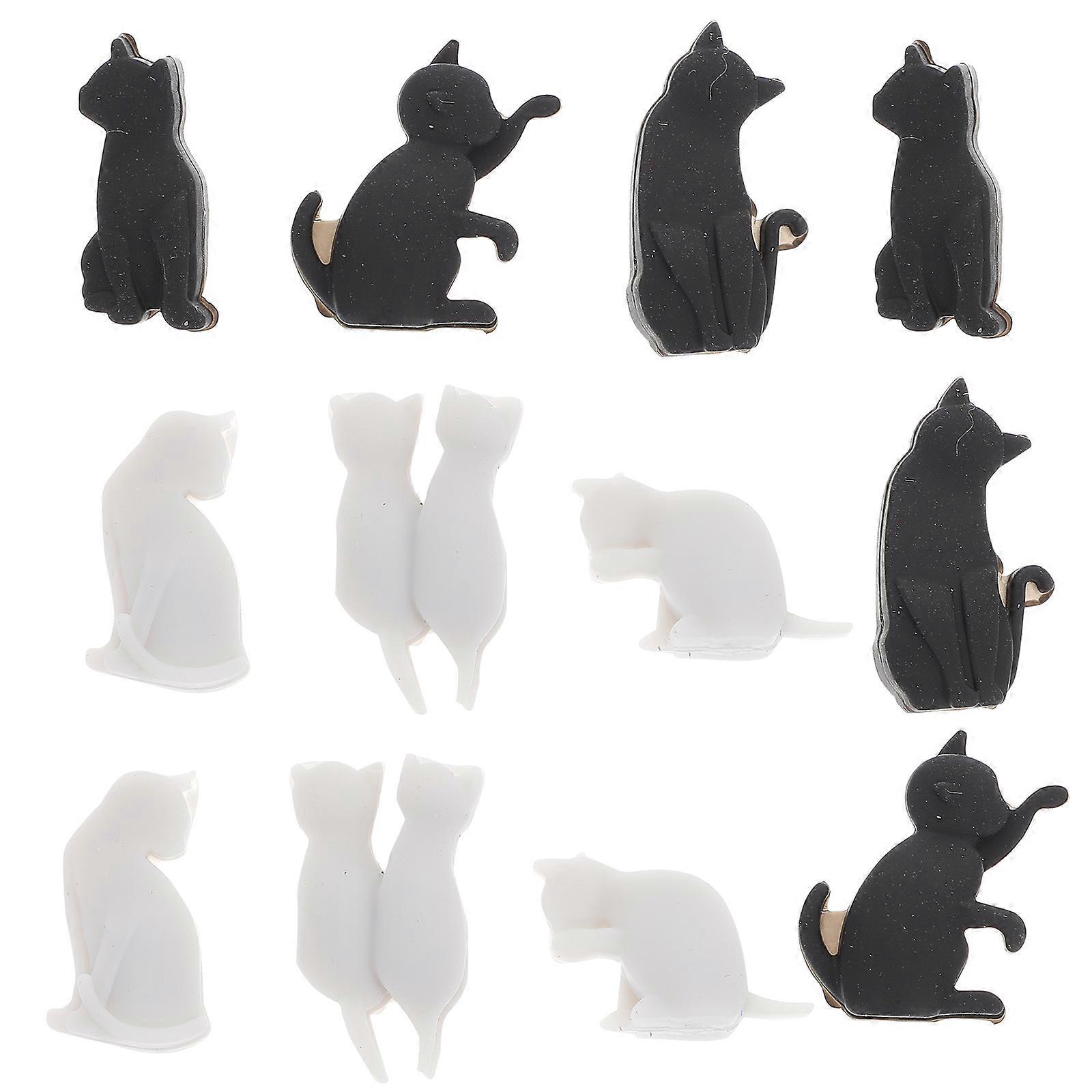 12 Stück Silikon-katzenanhänger Für Weingläser, Kreative Weinglas-erkennung, Becherunterscheidung Für Heimpartys (verschiedene Farben)-182.5cm