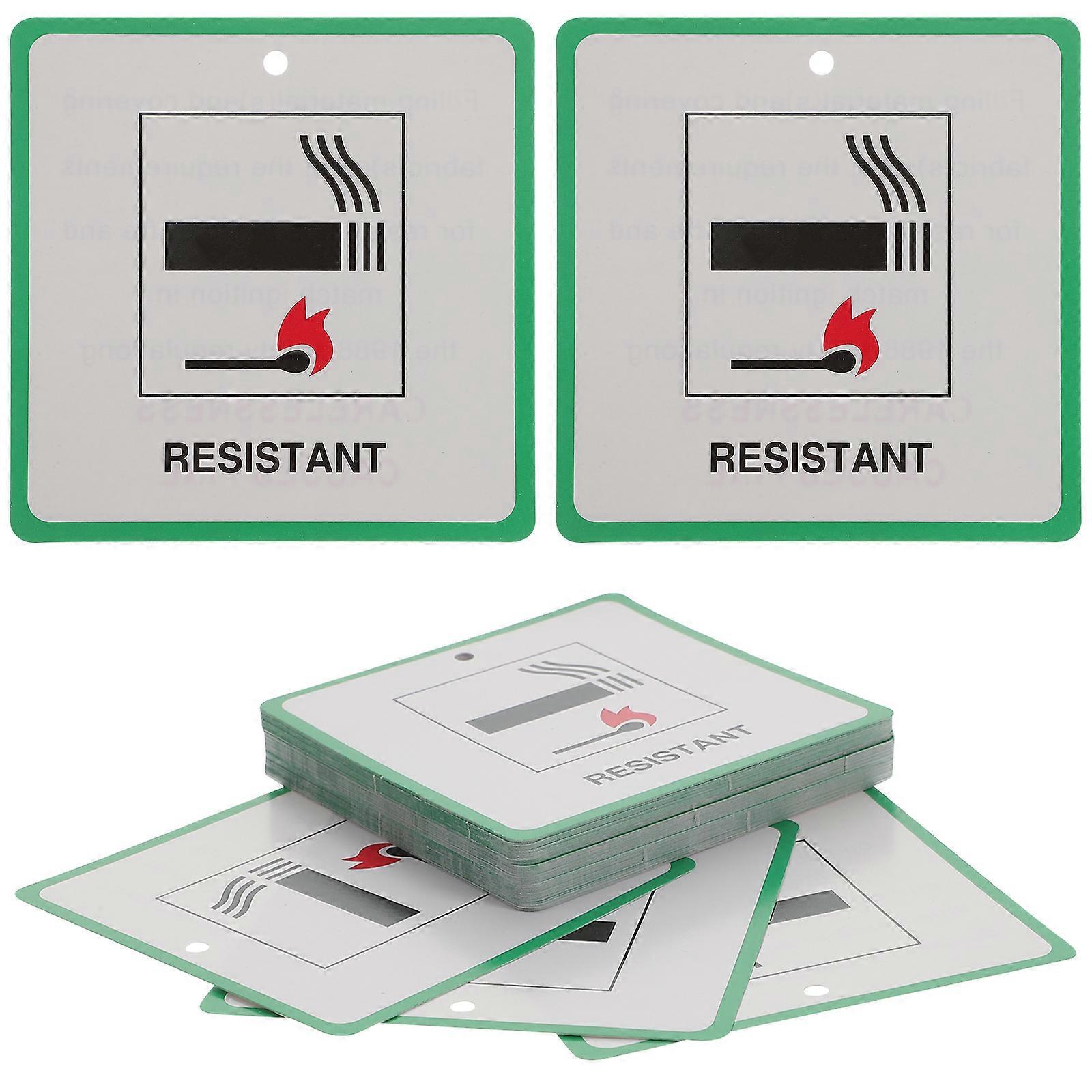 50 Stück Brandschutzetiketten Für Möbel Brandschutzwarnungsetiketten Möbeletikett-9x9cm