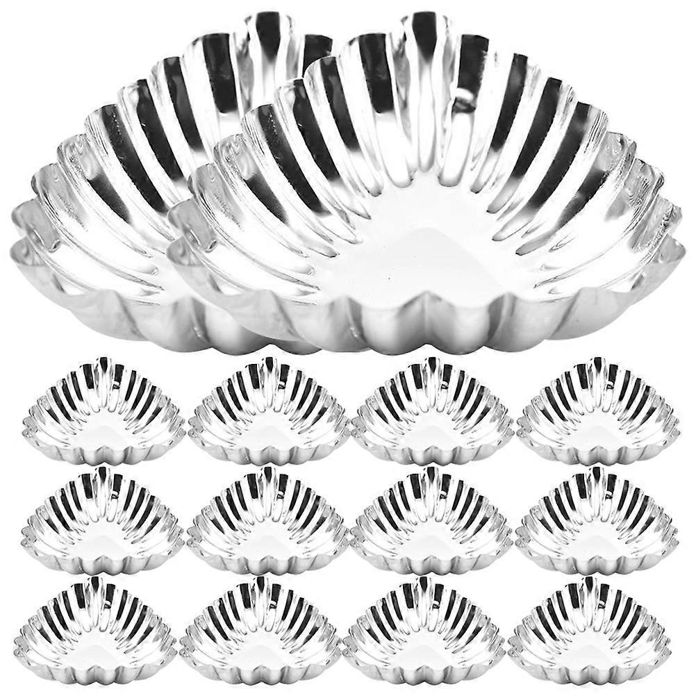 20-teiliges Set Aus Edelstahl-eierkuchenformen, Dekorativen Backformen, Muffinformen Und Küchenbackformen-7.8x6.5x2cm-silver