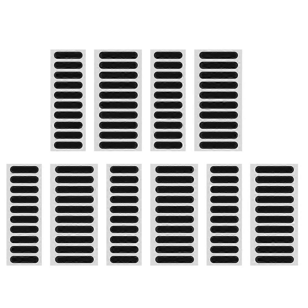 100 Stück Staubschutzgitter Für Handy-lautsprecher, Handy-lautsprecher-schutznetzaufkleber-2x0.24cm-black