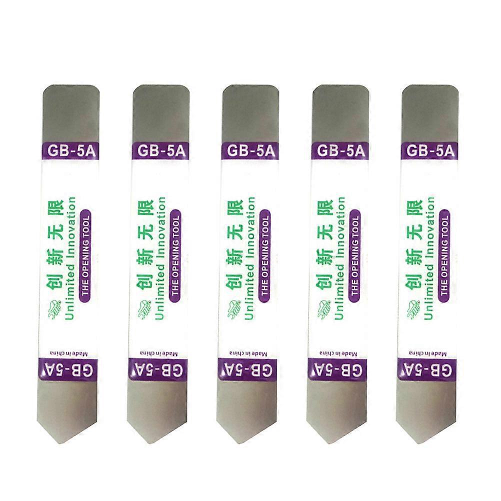 5-teiliges Set Elastischer, Ultradünner Edelstahl-brechstangen Zum Zerlegen Von Mobiltelefonen-silver