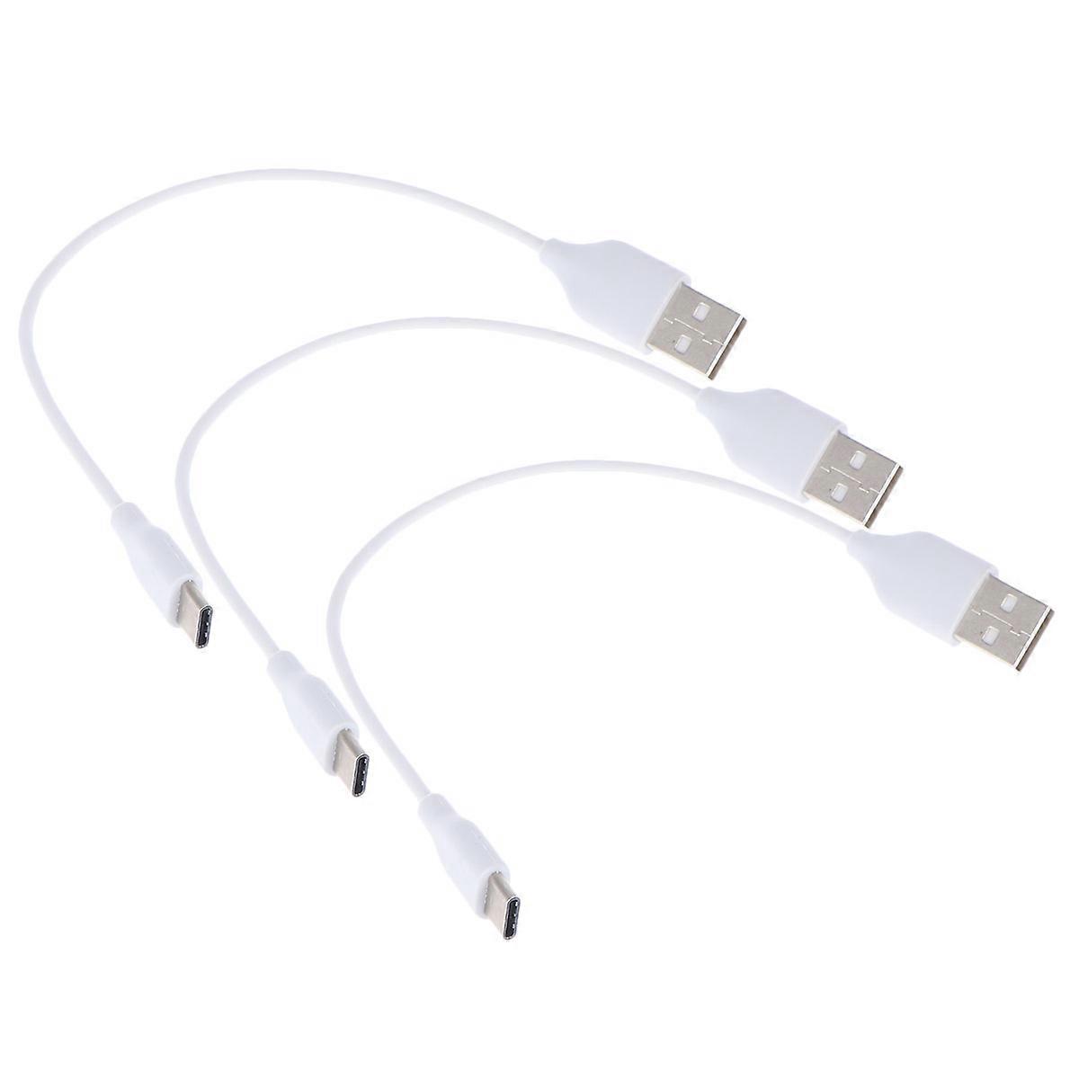 3 Stück 20 Cm Typ-c Datenkabel Ladekabel Usb Auf Typ-c Kabel-3 Pcs-white