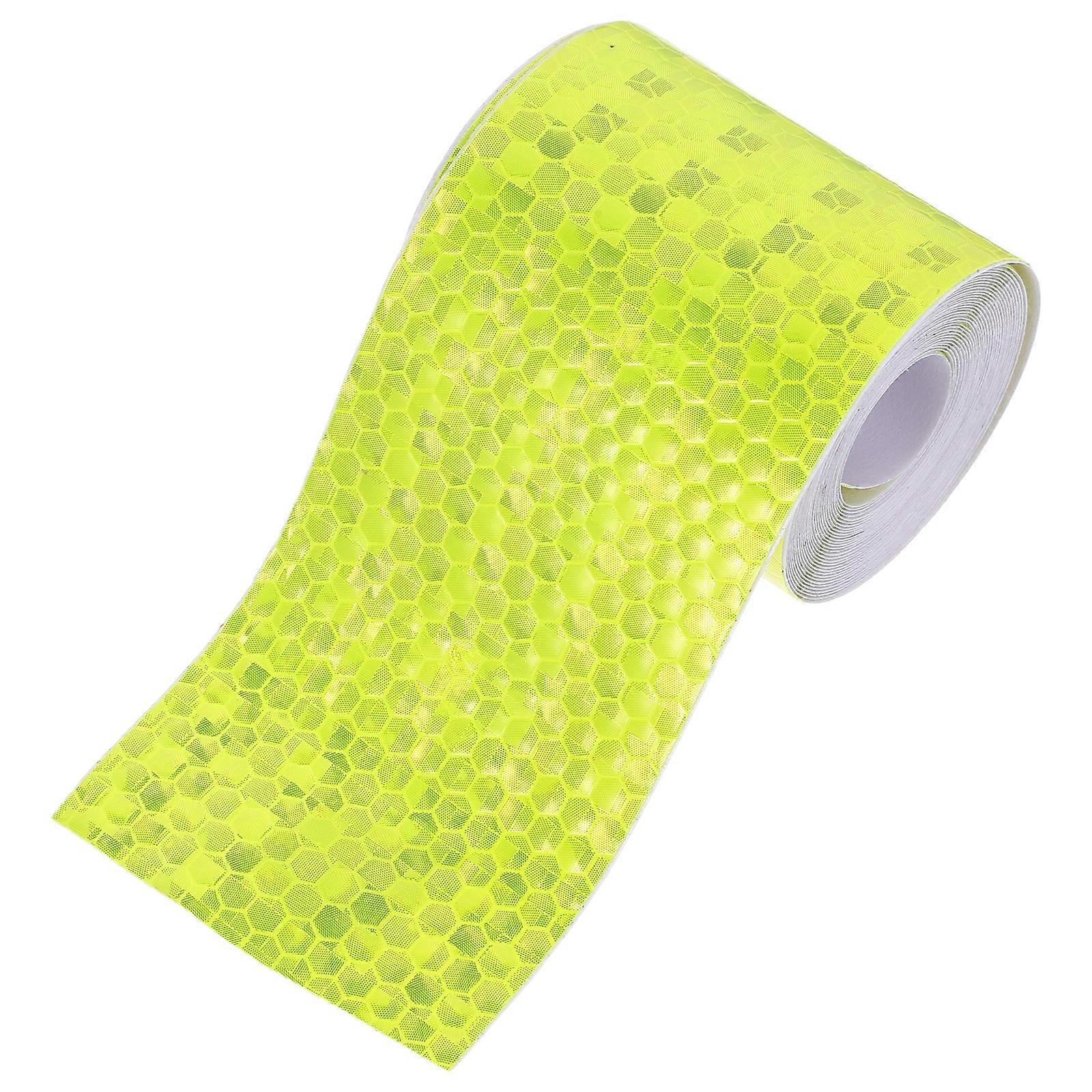 Stück Reflektierendes Fahrzeugband, Selbstklebend, Wasserfest, Für Bessere Sichtbarkeit Bei Nacht, Reflektierende Aufkleber, Sicherheitsband Für Fahrzeuge, Anhänger, Tru-300.00x5.00x0.20cm-yellow