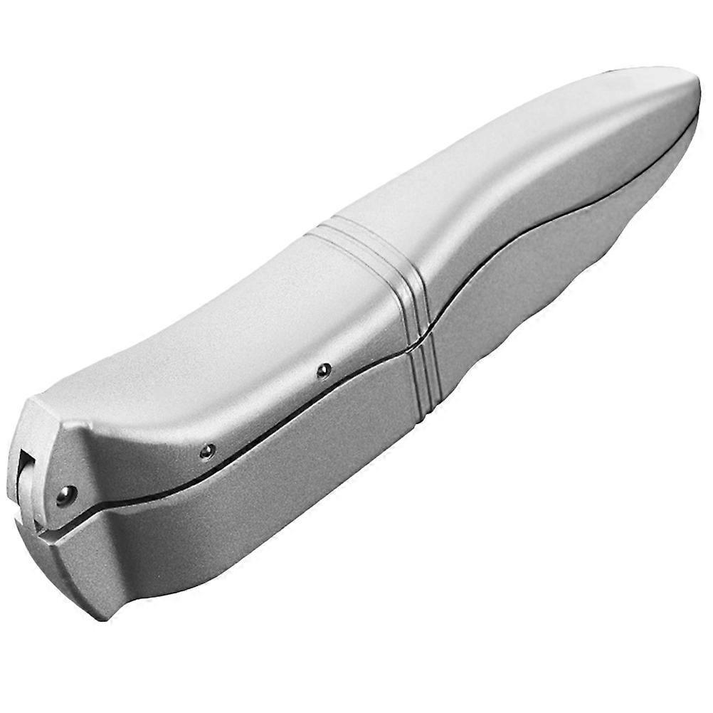 Manuelle Knoblauchpresse Aus Aluminiumlegierung, Multifunktionaler Knoblauchstampfer Mit Clip-20x6x3cm-silver