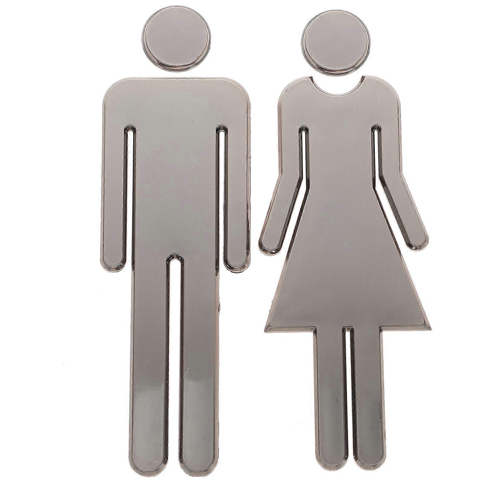 1 Paar Toiletten-kennzeichnungsschilder Herren Damen Toiletten-kennzeichnungsschilder-20x7x0.4cm