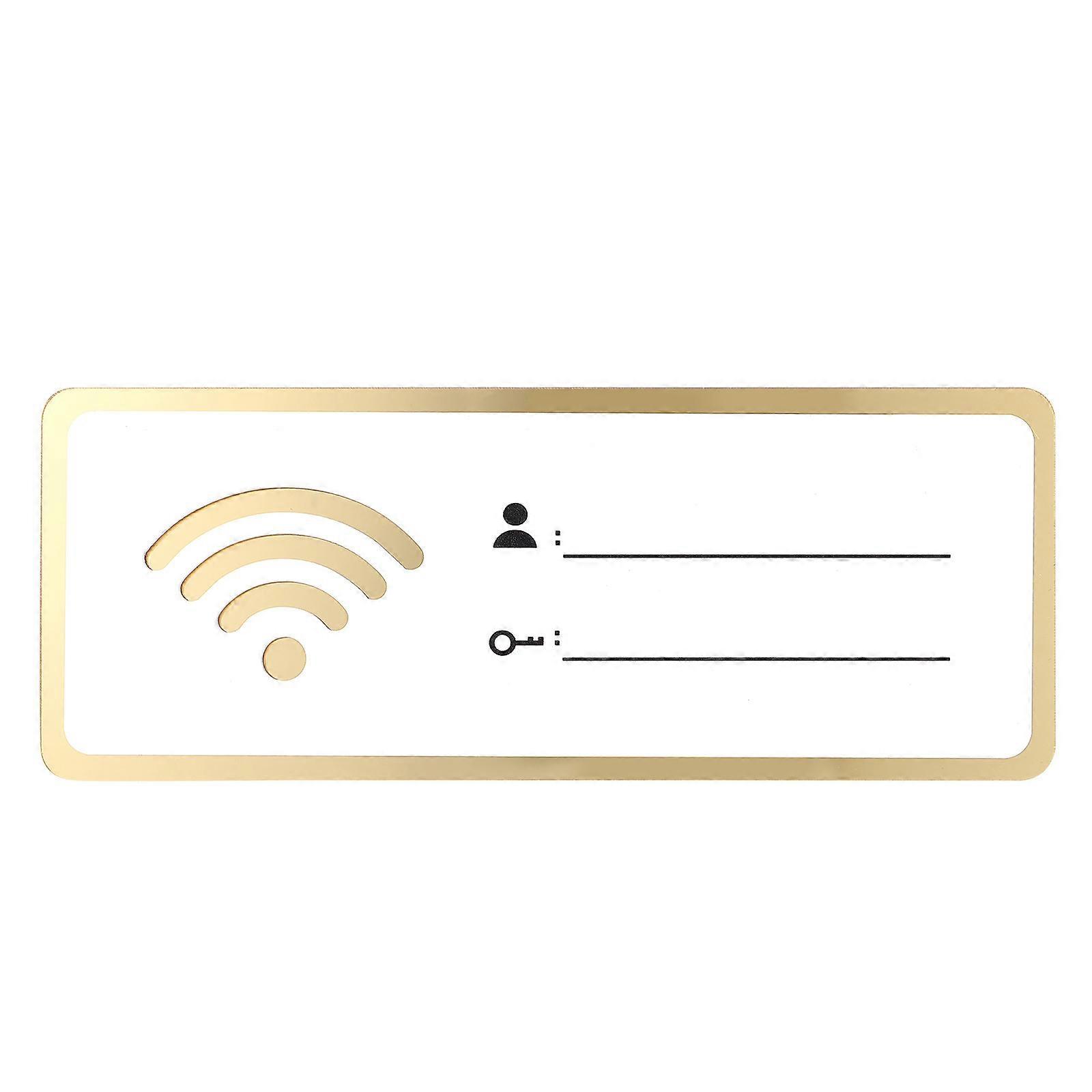 Acryl-wlan-schild, Wiederbeschreibbar, Mit Benutzername Und Passwort, Für Öffentliche Geschäfte-25x10x0.3cm-white