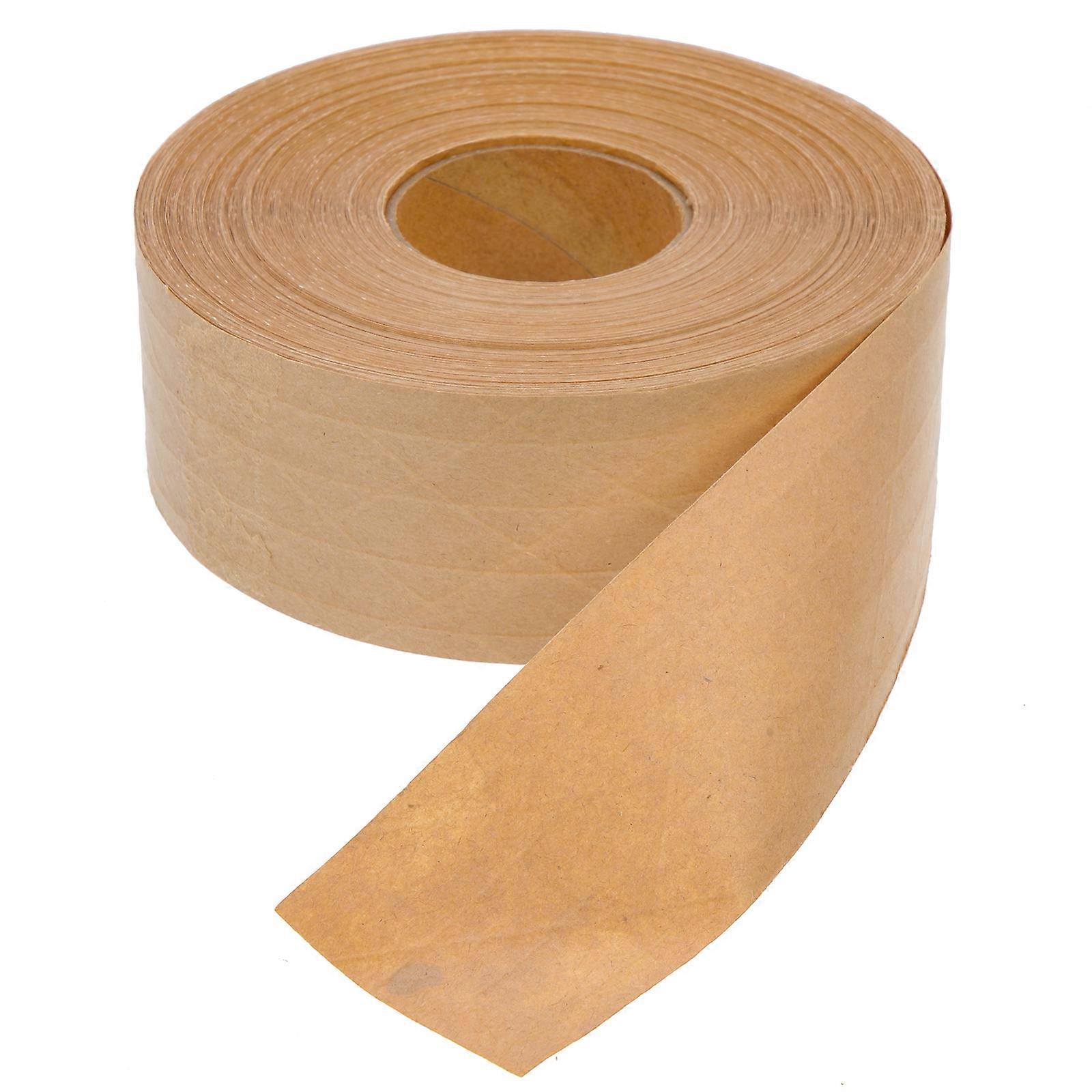 1 Rolle Verpackungsklebeband, Selbstklebendes Dichtungspapierklebeband, Beschreibbares Papierklebeband-10000x5cm-coffee