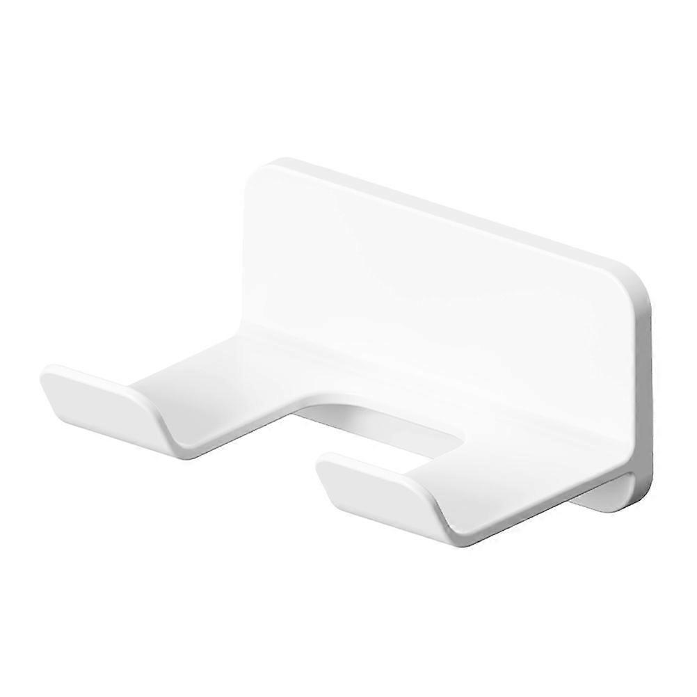 Wandklebender Föhnhalter, Wandmontage-haartrocknergestell, Hängehalterung Zum Haaretrocknen Fürs Badezimmer-12.50x9.50x8.80cm-white