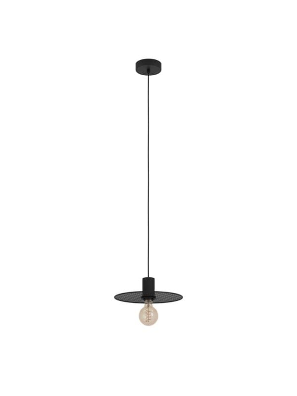 EGLO IKESTON PENDELLEUCHTE E27 SCHWARZ/GITTER