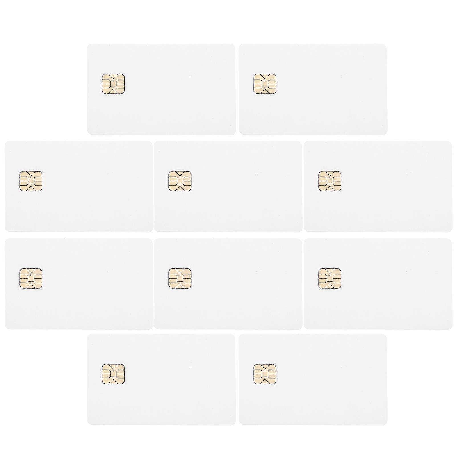 10 Weiße Chipkarten Für Hotel-zutrittskontrollsysteme-8.40x5.40x0.10cm