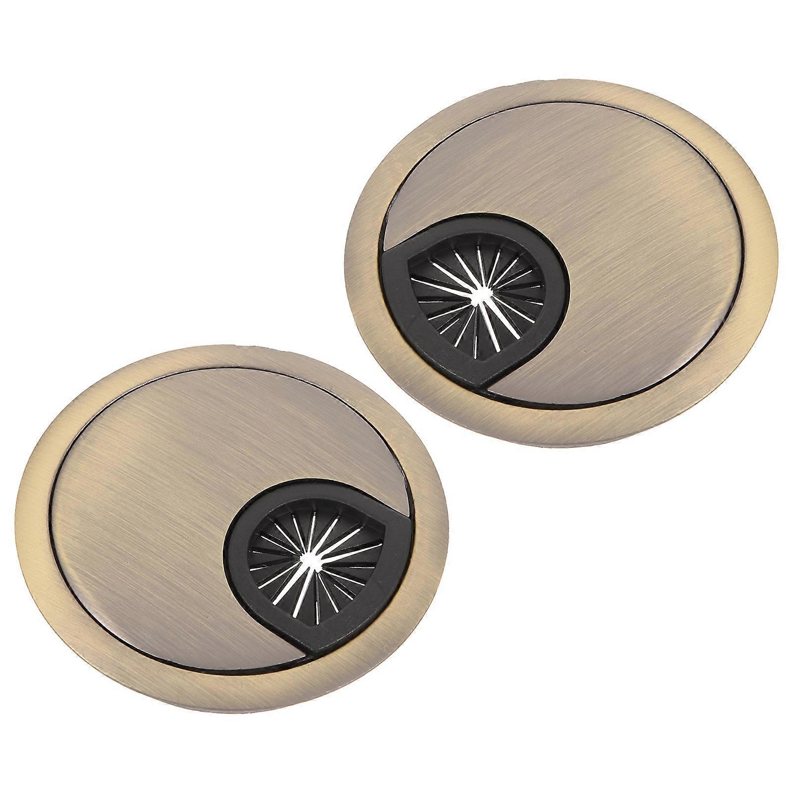 Stück Kabeldurchführungen Für Schreibtische, 60 Mm Kabelorganisator, Abdeckung Für Bürotürlöcher-7x7cm