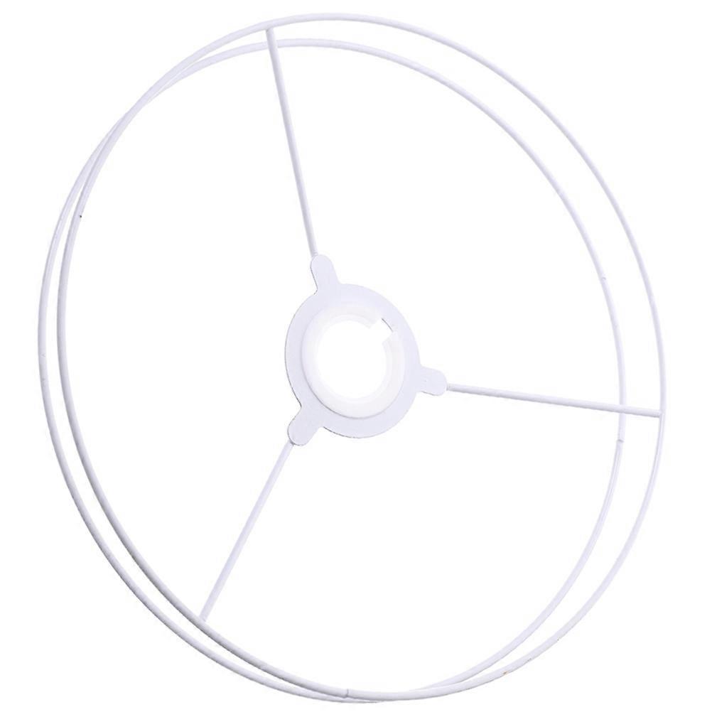1 Set Lampenschirmhalter-rahmenring Aus Eisen, Ersatzteil Für Lampenschirme-40.00x40.00x1.00cm-white