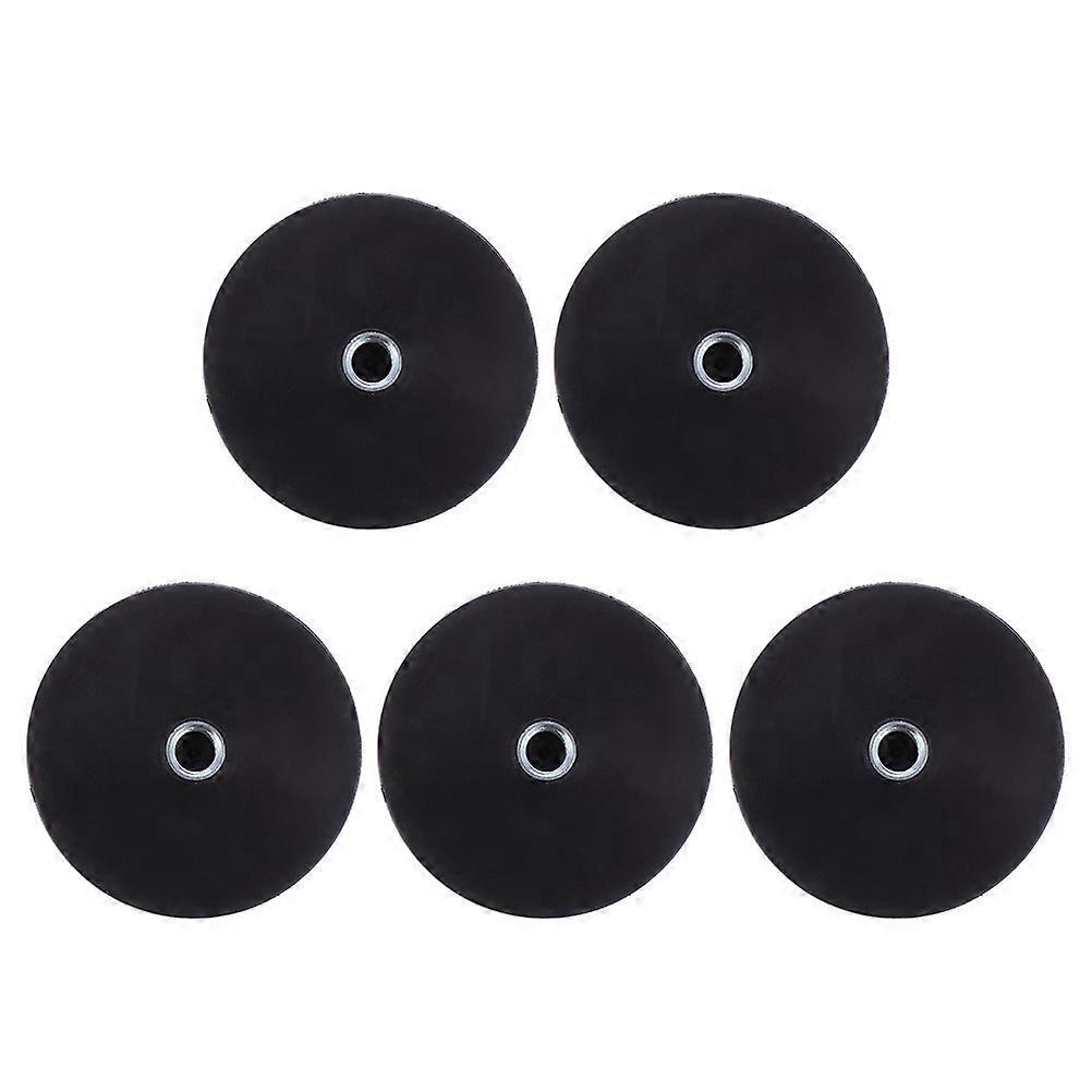 5-teiliges Set Autodach-ausrüstung Mit Magnetischer Led-scheinwerferbasis Und Gummibeschichtung.-4.3x4.3cm-black