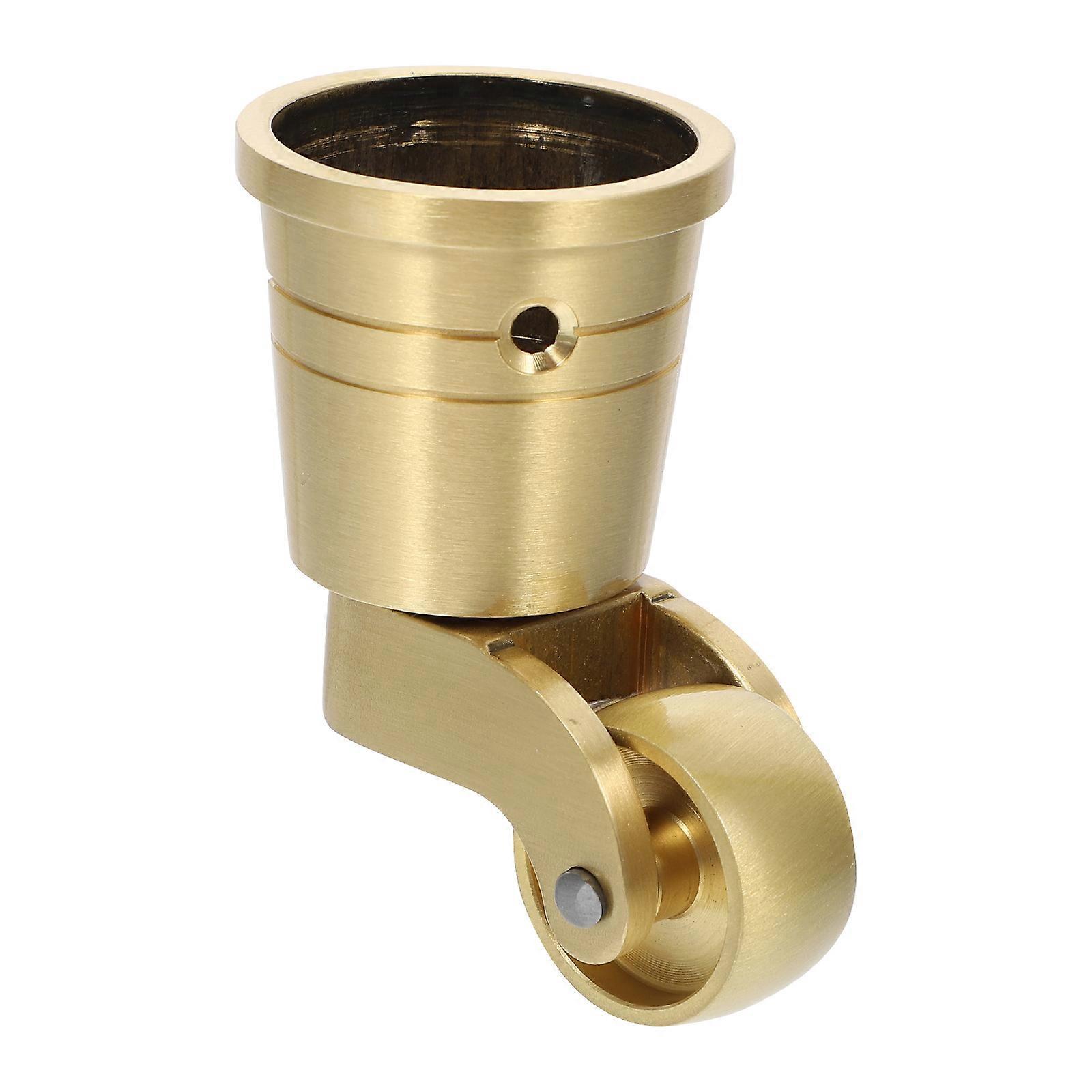 Universelle, Robuste Messingrolle Mit 360°-drehung Für Möbel-6.70x3.10x2.50cm-golden