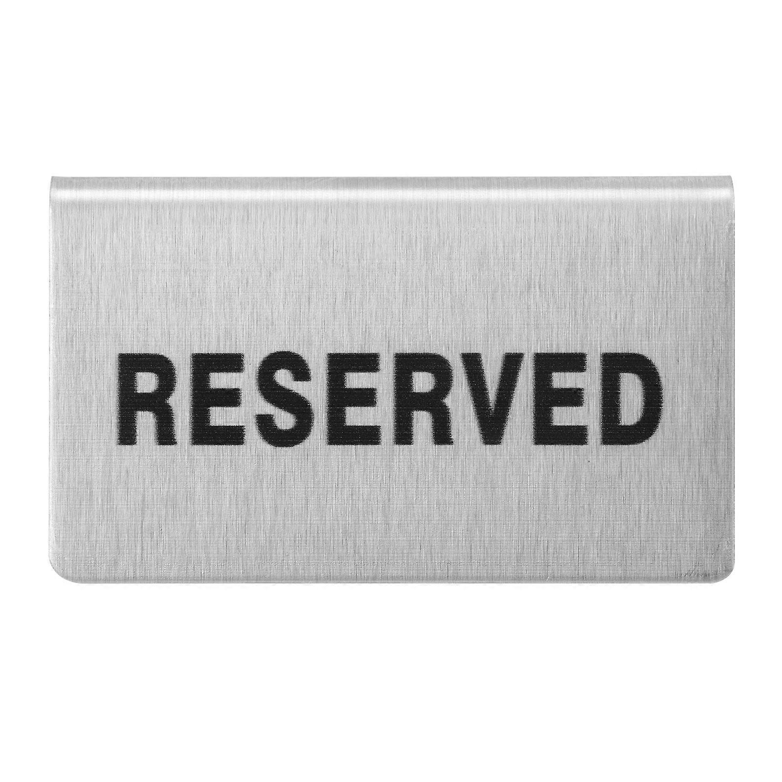 Stück Edelstahl-schild „reserviert“ Für Restaurants/partys-10x6cm