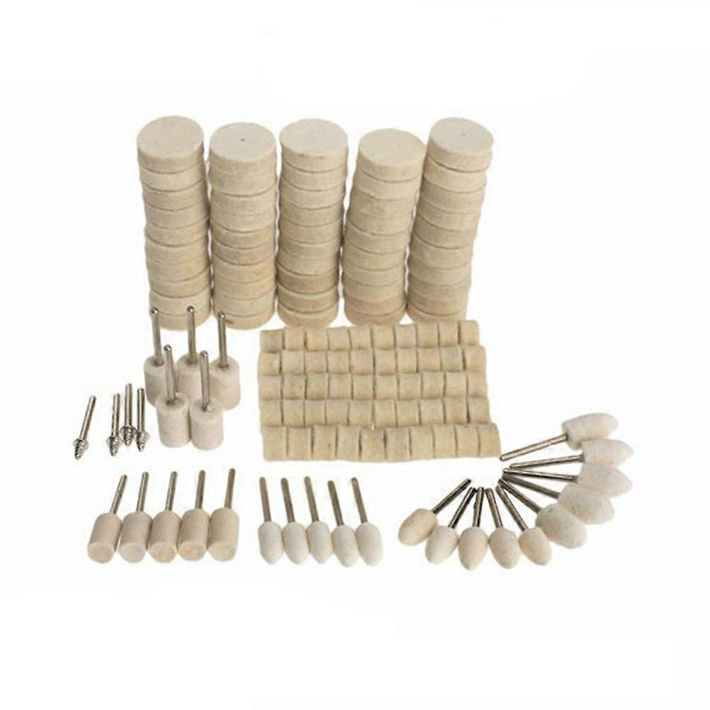 129-teiliges Set Aus Filzwolle-polierpads Und Polierscheiben Zum Wachsen Und Polieren Von Metalloberflächen-4.5x2.5cm