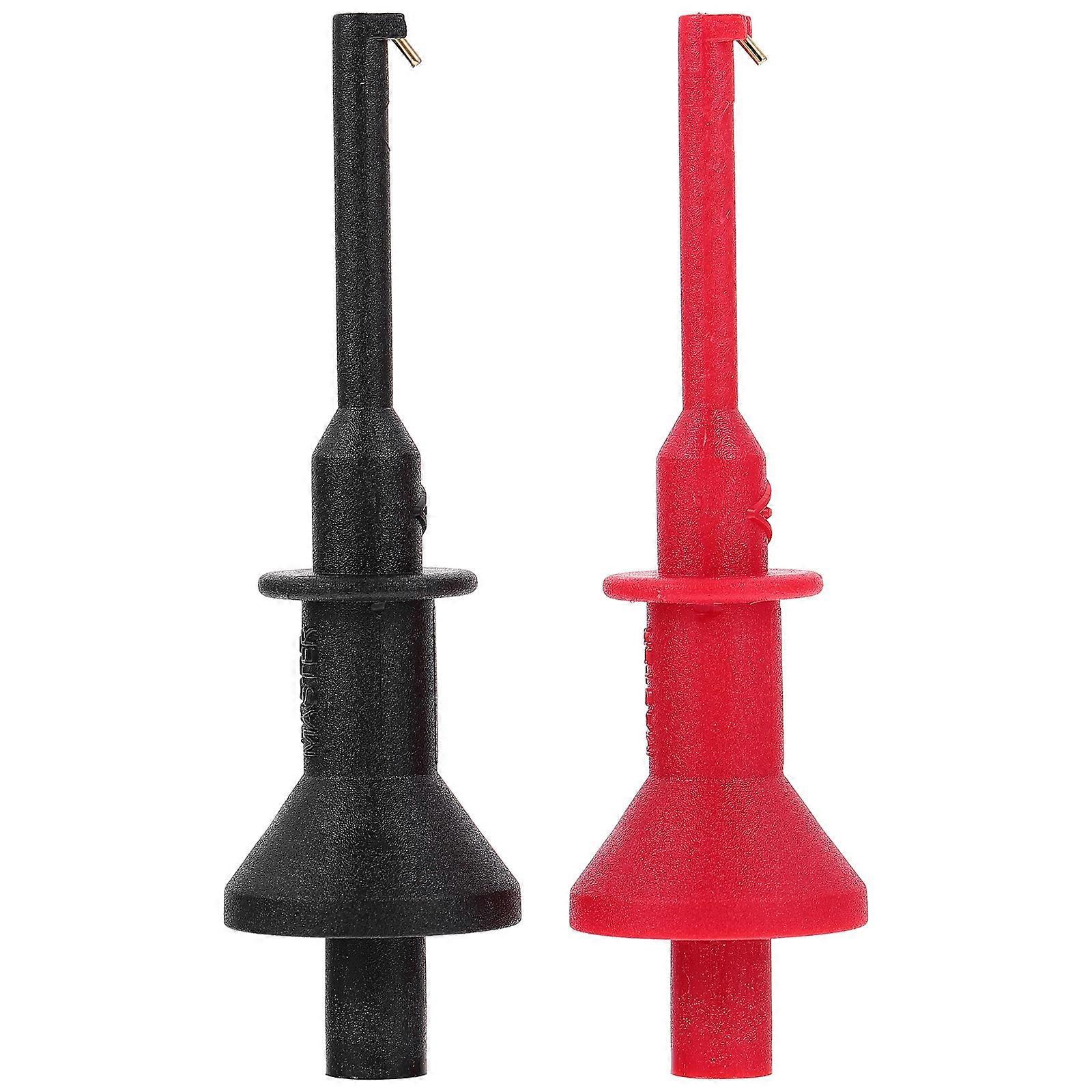 Stück Prüfhakenklemmen 4 Mm Stecker-prüfspitzenklemmen Multimeter-prüfspitzen-7.5x2x2cm