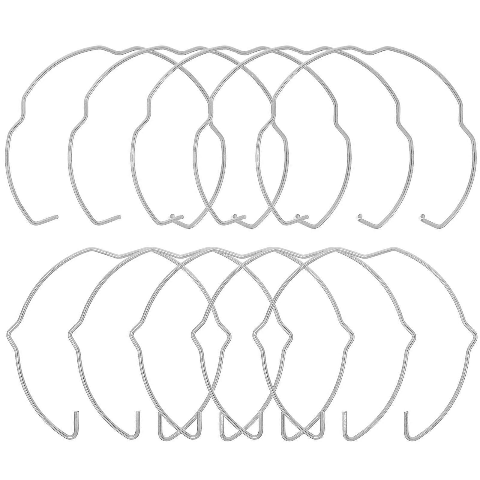 Satz Befestigungsschnalle Für Scheinwerfer, Lampen-sicherungsring, Lampen-sprengring, Einbauleuchten-clip-5.10x4.80x0.20cm-silver