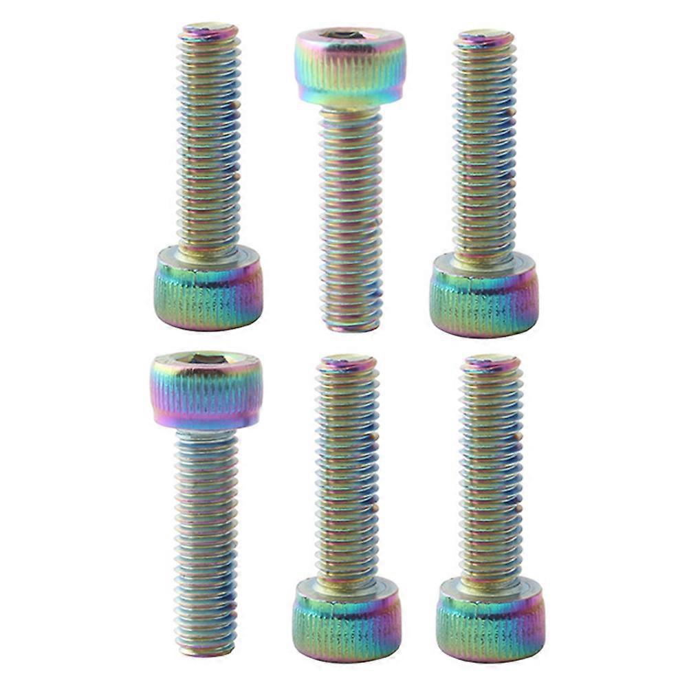 6-teiliges Set Mit Schrauben Für Ständer Und Kugelkopfabdeckungen Für Mountainbikes, Rennräder Und Fixies-2.28x0.85cm-colorful