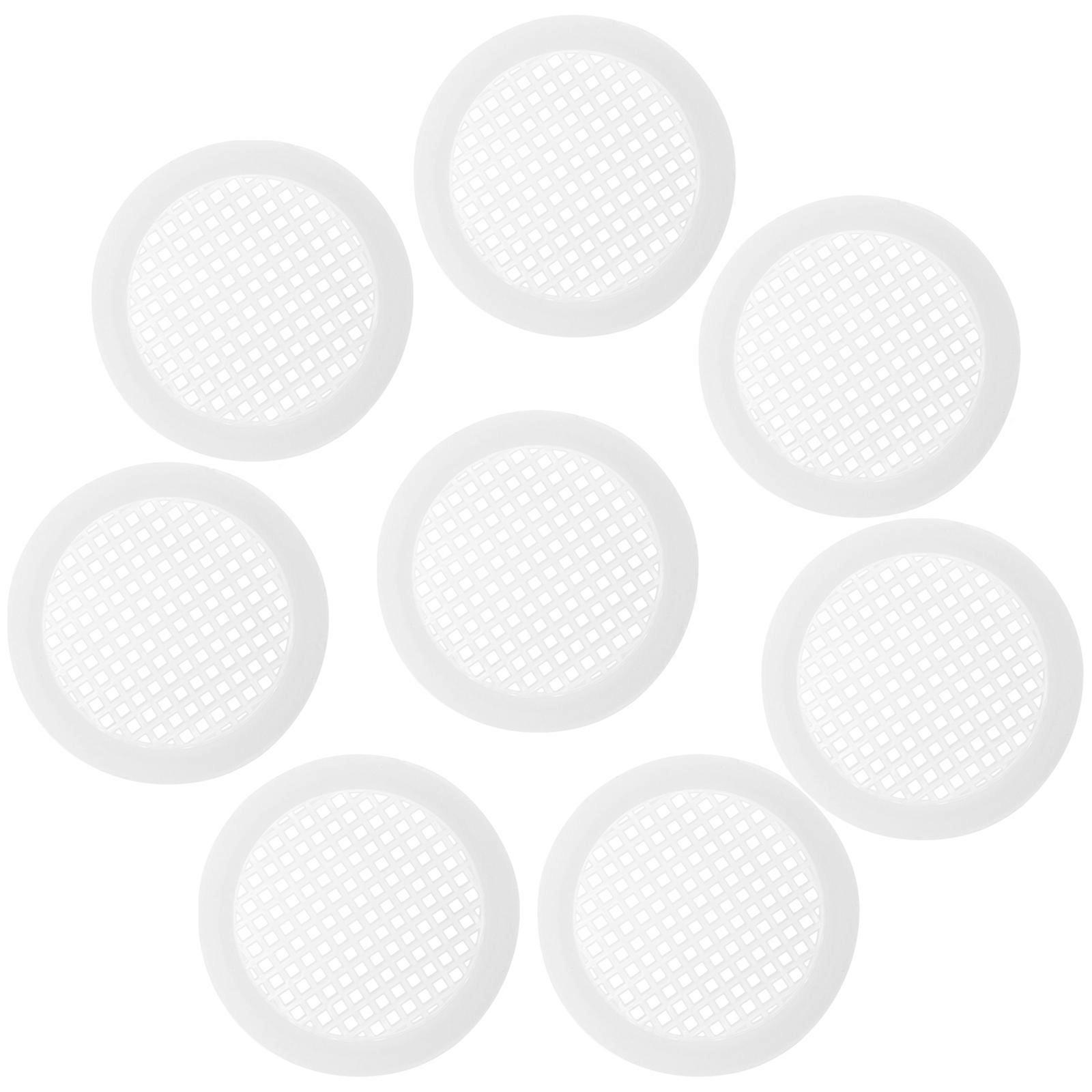 20 Stück Dachkastenlüftung 60 Mm Runde Lüftungsabdeckung Für Unterschränke-6.7x6.7cm-white