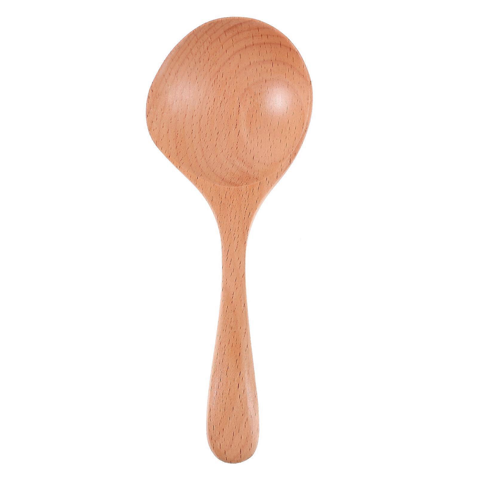 Holzlöffel, Kochlöffel Aus Holz, Servierlöffel Aus Holz, Suppenkelle Aus Holz-16.00x6.50x2.00cm