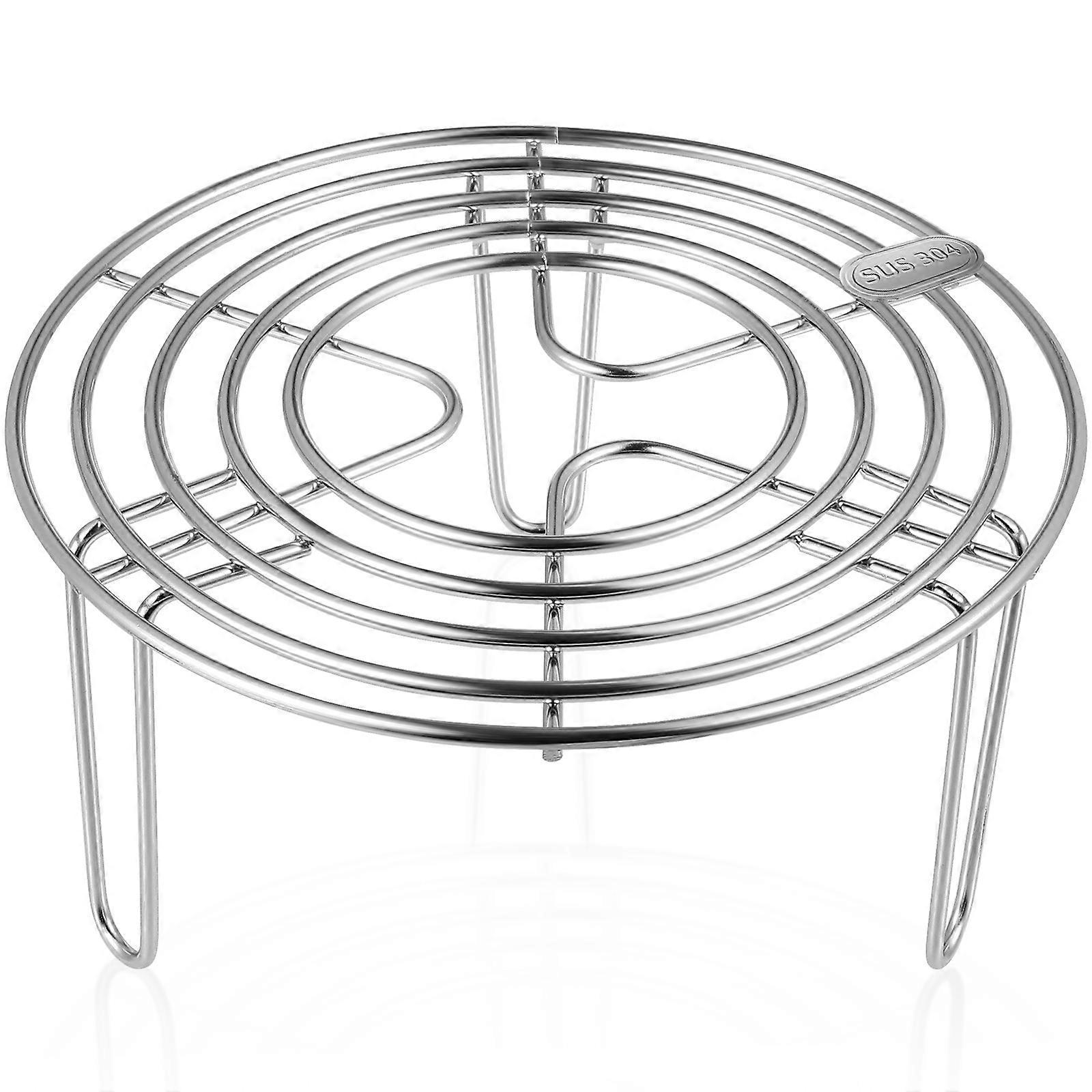 Runder Dämpfeinsatz Aus Edelstahl, Kühlgitter Zum Dämpfen, Einmachen, Kochen Und Backen-16x16x7cm