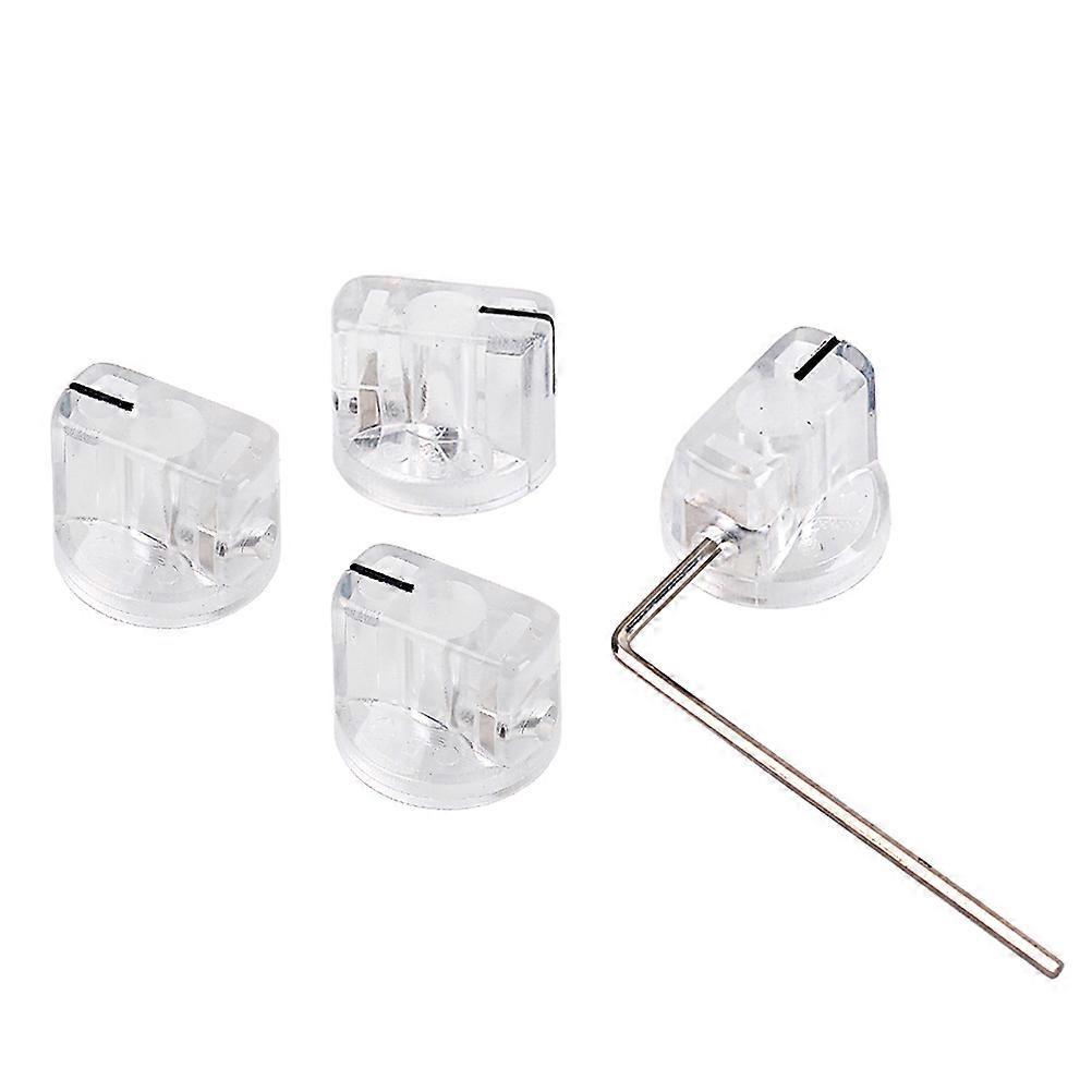 4-teiliges Set Gitarrenverstärker-knöpfe, Effektpedalknöpfe, Zeigerknopf, Lautstärkereglerknopf Mit Schraubenschlüssel Gd68-m
