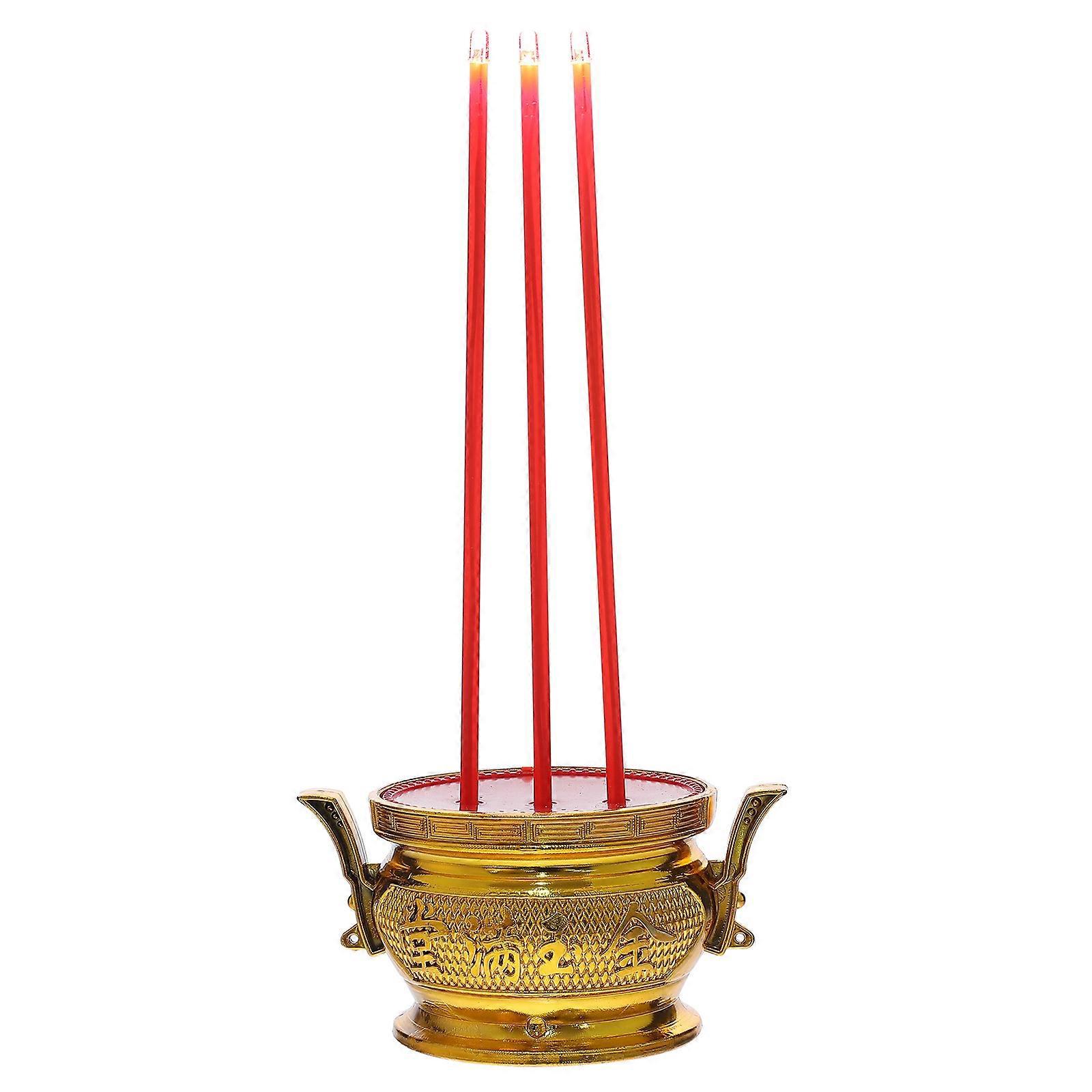 Elektronischer Räuchergefäß-buddha Im Retro-stil-24.5x12x8.5-golden