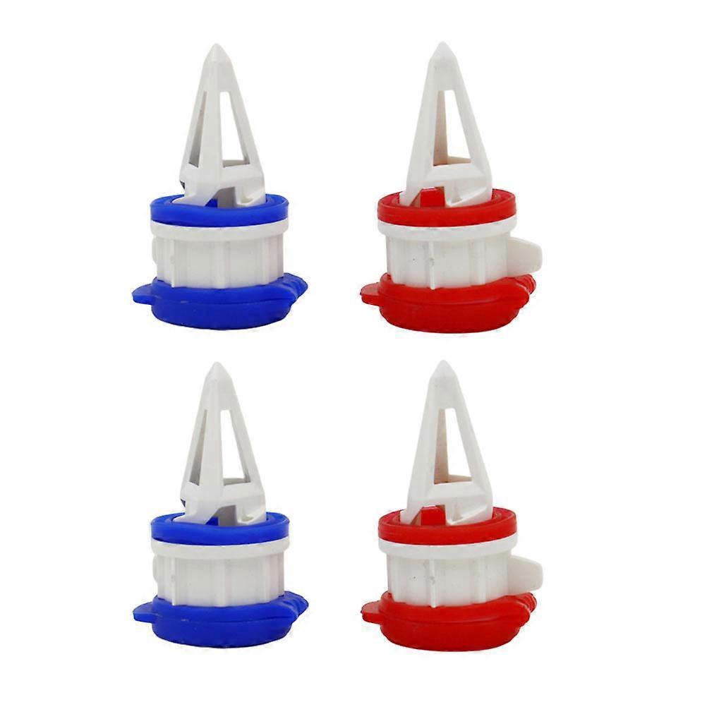 4er-packung Getränkeausgießer, Tragbarer Flaschenverteiler, Getränkewechselkappen-6x3cm-red