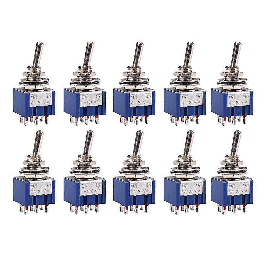 30 Stück 6 Fuß Ac Ein-ein Spdt 2-positionen-kippschalter Mit Verriegelung 6a 125v (himmelblau)-m-sky-blue