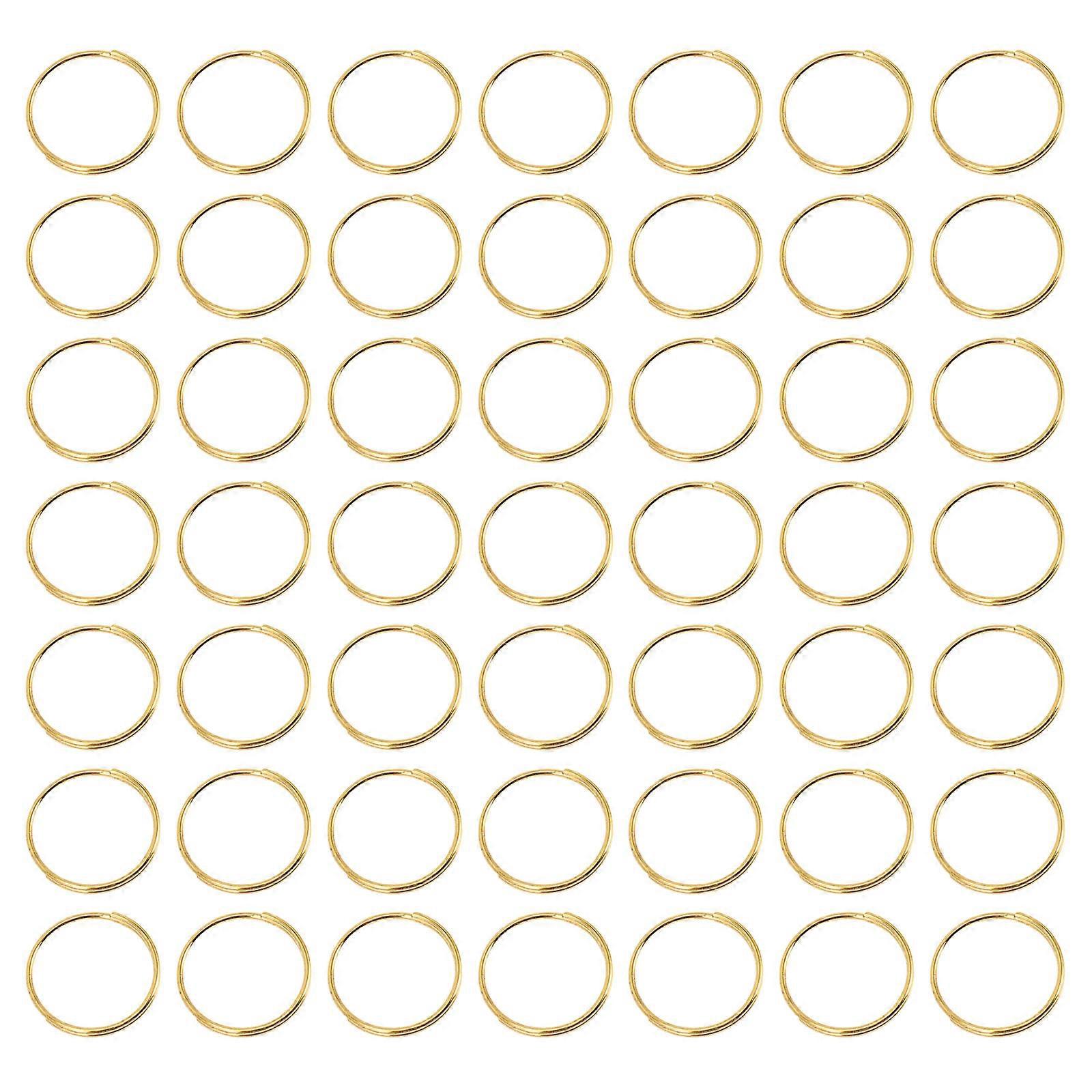 300 Stück Kronleuchter-verbindungsringe Diy Kristallkugel-ring Beleuchtungszubehör-1.3x1.3cm-golden