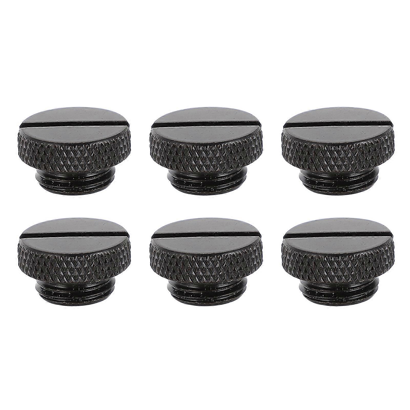 Stück Computer-flüssigkeitskühlungs-absperrstopfen, Ersatz-g1/4-zoll-anschluss-1.8x1.8x1cm-black