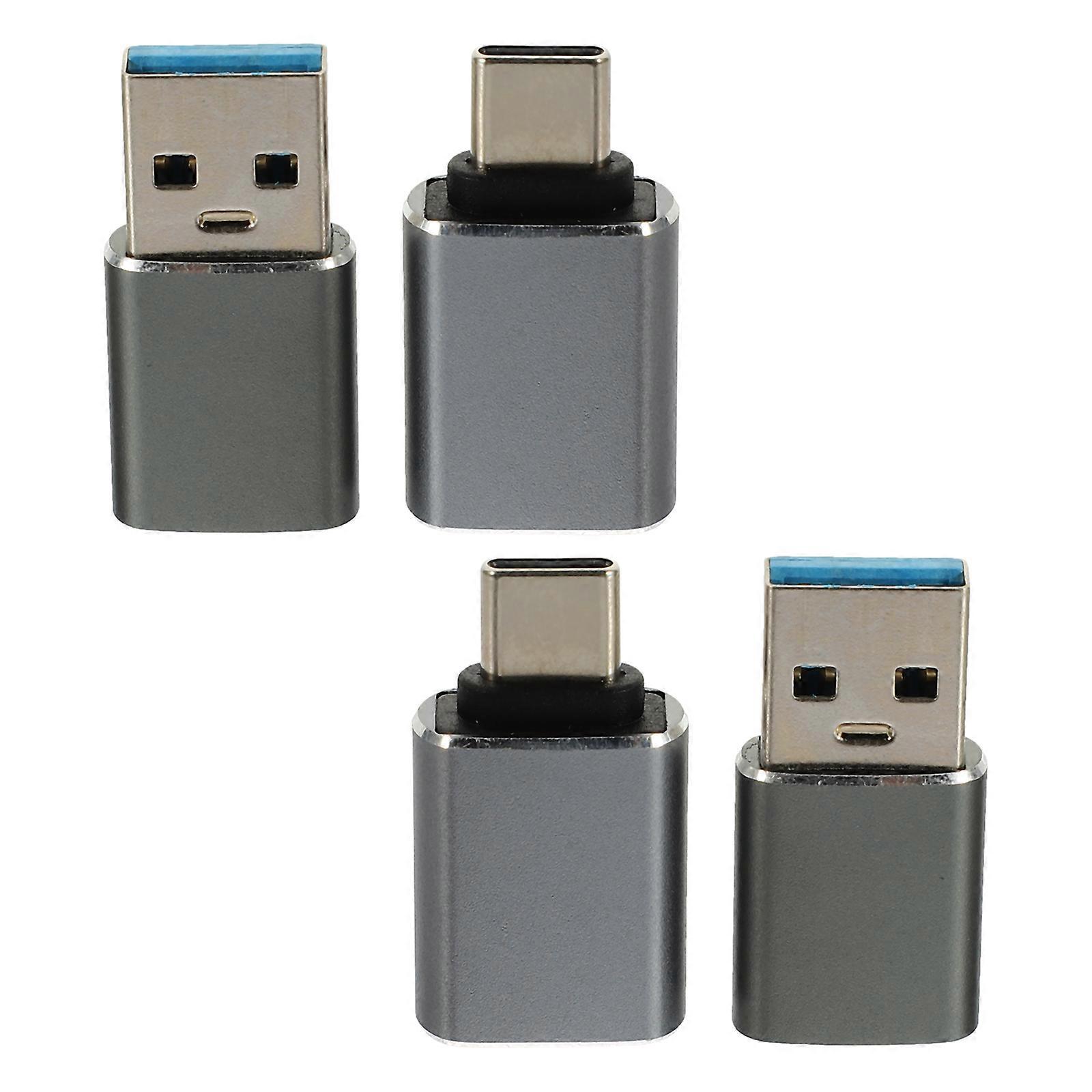 Stück Usb-c-zu-usb-adapter Otg-adapter Usb 3.0 Zu Usb Typ-c Konverter-netzteil-3x1.5cm-grey
