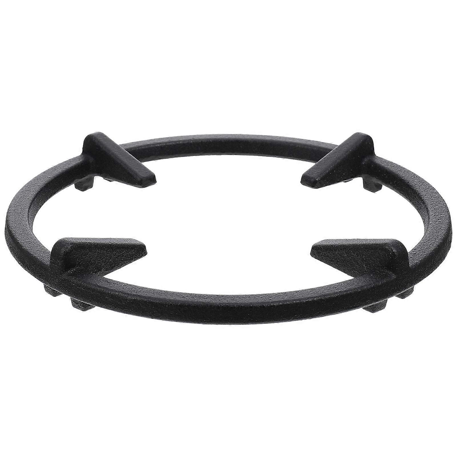 Stück Gasherdgestell Aus Gusseisen, Gasherd-feuerstellenhalterung, Feuerstellengestell-18x18x2.5cm-black