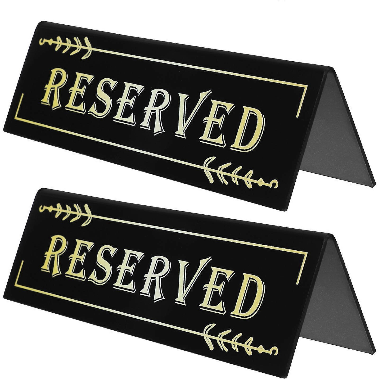 2 Stück Tischreservierungsschilder, Platzreservierungsschilder, Tischreservierungsschilder, Tischkartenschilder-15.00x4.50x4.10cm
