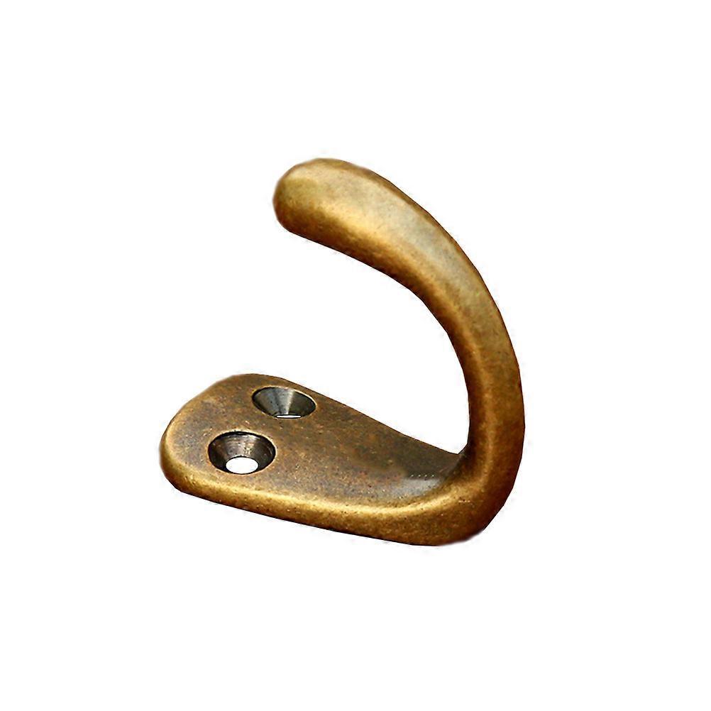 Robuster Vintage-kleiderhaken Aus Kupfer, Retro-mantel- Und Huthaken Aus Massivem Kupfer, Multifunktionaler Wandhaken Für Badezimmer, Schlafzimmer, Kleiderschrank (kaffee)-3.5x2cm-coffee