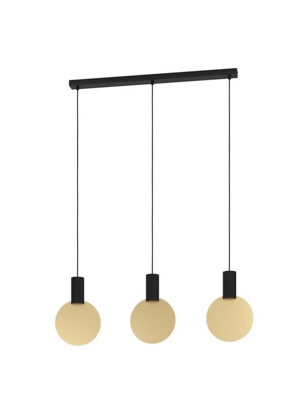 EGLO SARONA ANHÄNGER 3XGU10 SCHWARZ/GOLD
