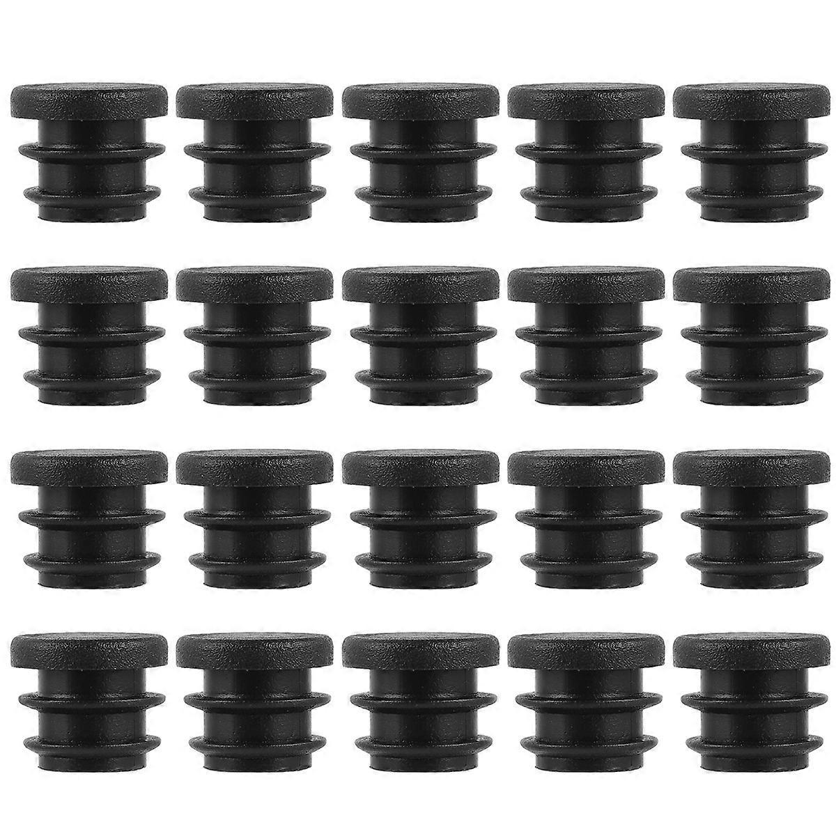 100 Stück 16 Mm Runde Kunststoff-abdeckkappen Für Möbelbeine, Verschlussstopfen, Rohrstopfen-1.6x1.3cm-black
