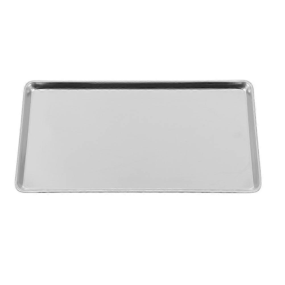 Edelstahl-teller Für Gedämpfte Glasnudeln, Restaurant/hotel, Japanischer Flachteller-35x25x1.5cm-silver