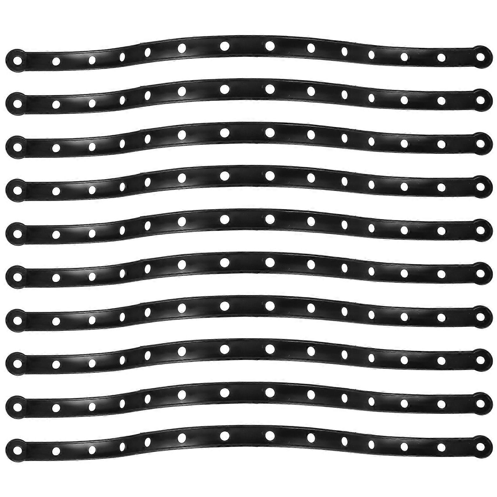 20 Stück Kleiderbügel-verbindungsleisten, Platzsparende Kleiderschrank-organizer-46.00x1.80x0.20cm-black