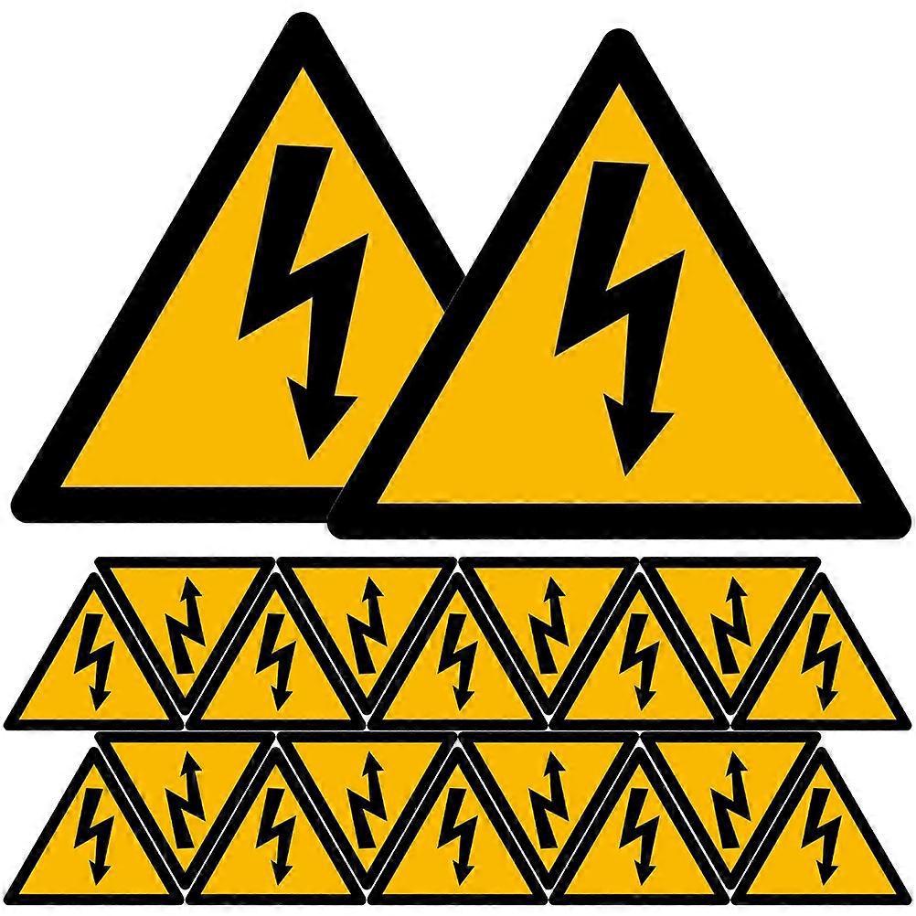 20 Bögen Selbstklebende Warnaufkleber Für Elektrozäune-10x10cm