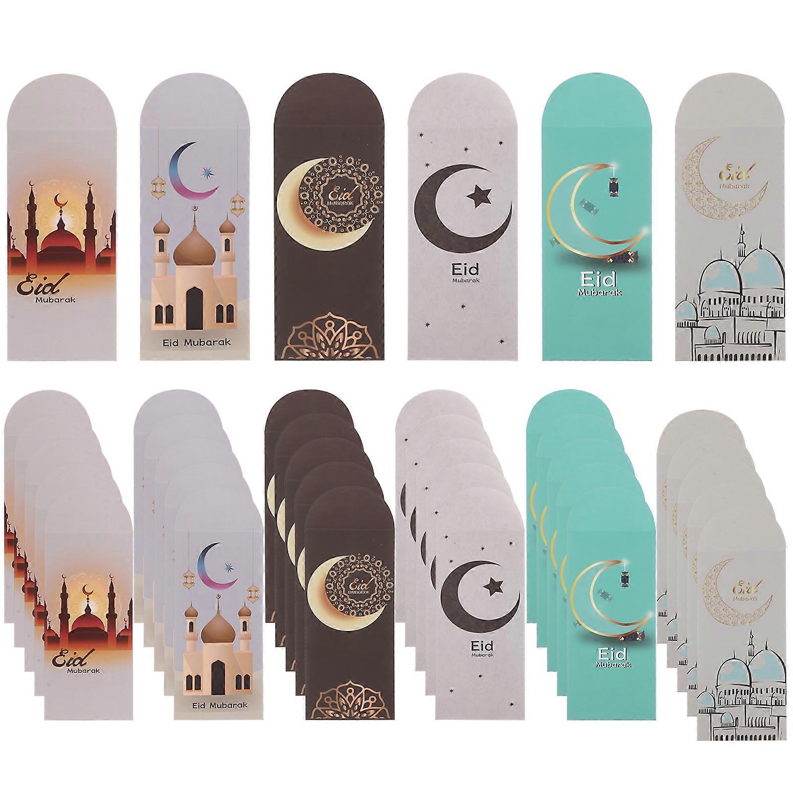 36 Ramadan-kartenumschläge, Eid-geldumschläge, Geschenkkartenumschläge-18x8cm