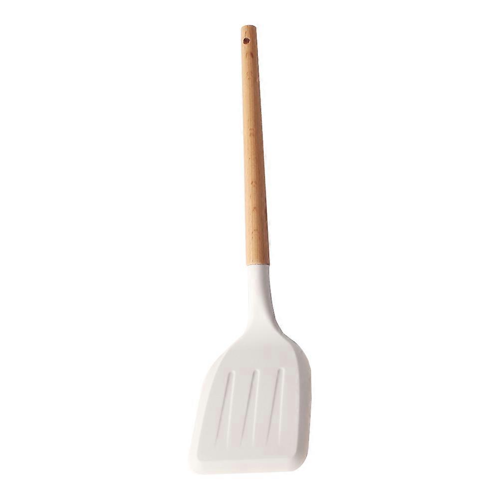 Kochspatel Mit Holzgriff, Mehrzweck-kochschaufel, Kochgeschirr, Küchenutensil-35x9x2cm-white