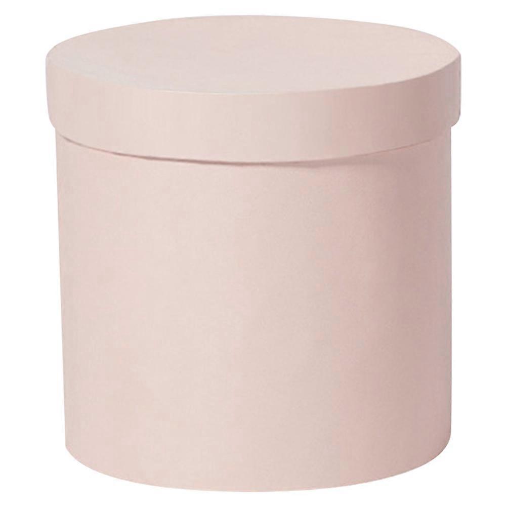 Blumengeschenkbox, Verpackungskarton, Runder Blumeneimer-14x14cm-pink