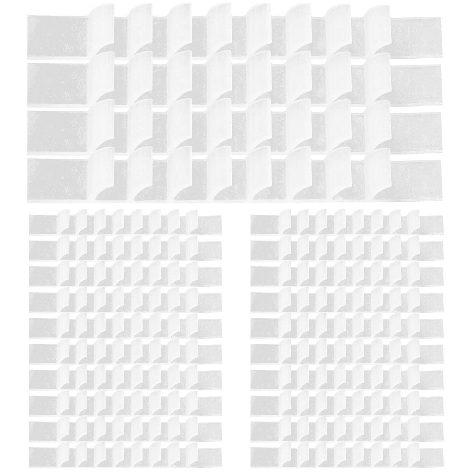 100 Stück Rutschfeste Silikon-kleiderbügelgriffe, Selbstklebende Kleiderbügelgriffe-7.00x1.00x0.40cm-white