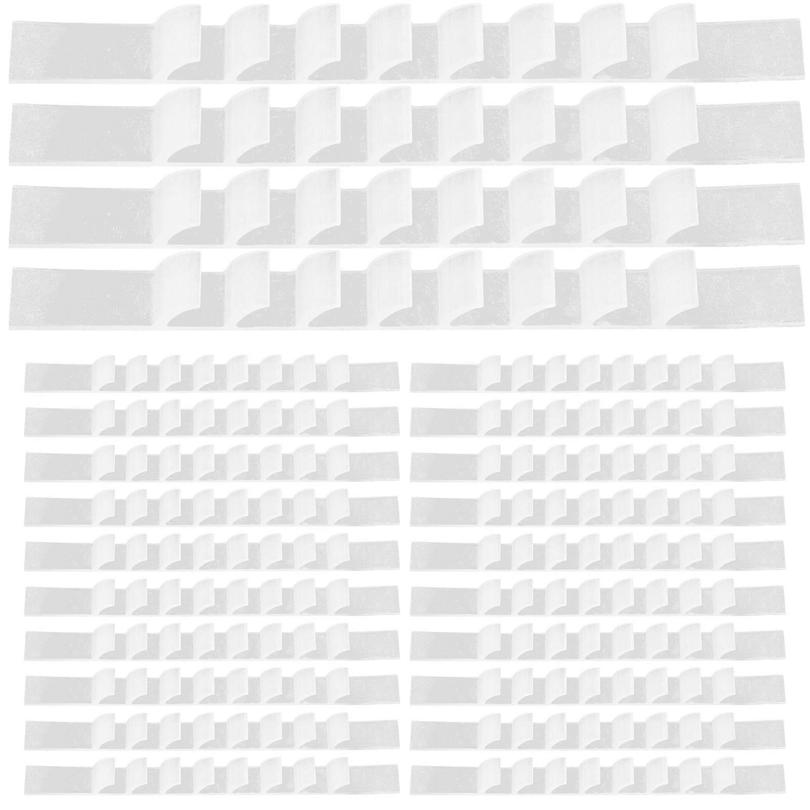 100 Stück Rutschfeste Silikon-kleiderbügelgriffe, Selbstklebende Kleiderbügelgriffe-7.00x0.70x0.40cm-white