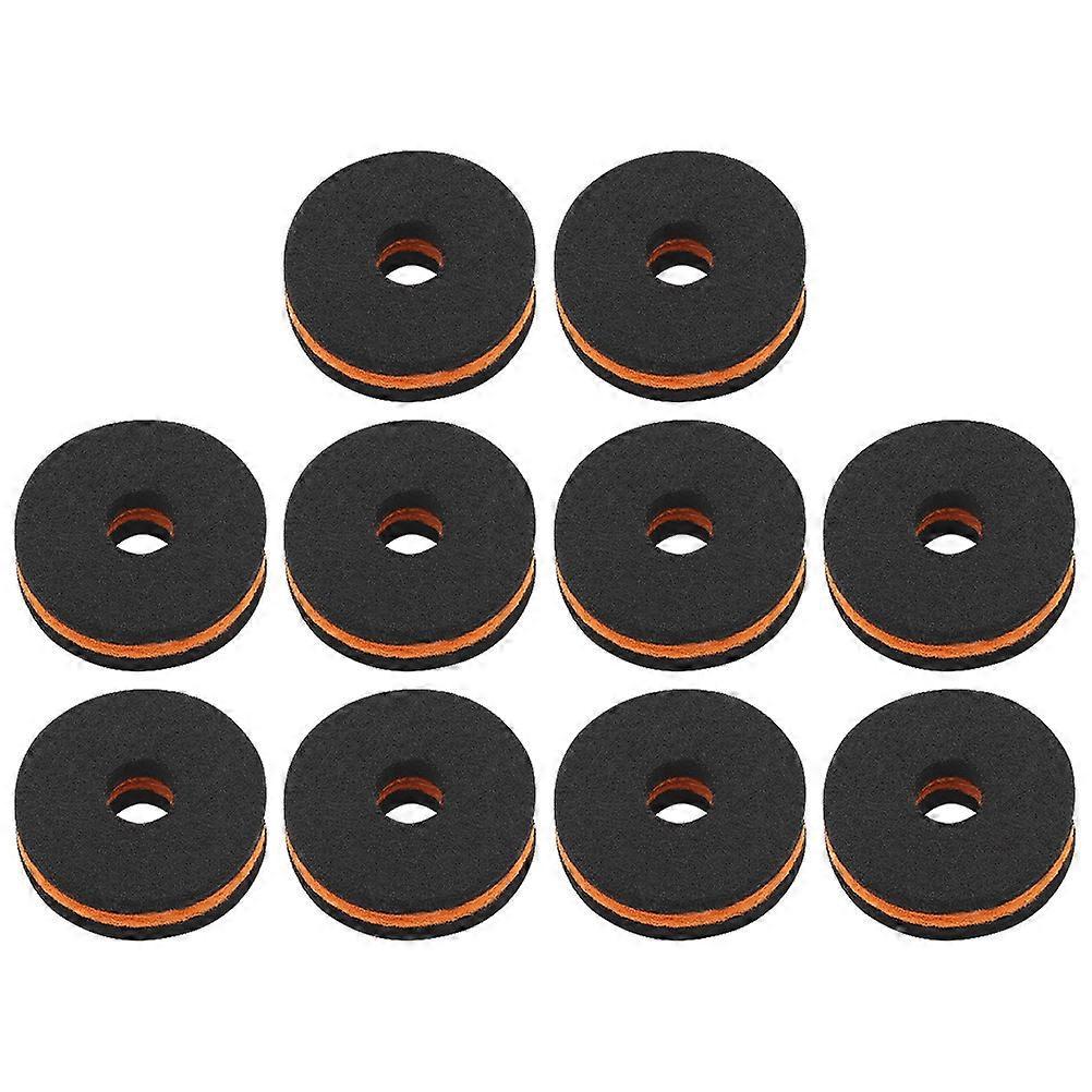 10-teiliges Set Filzpads Für Schlagzeugbecken, Rutschfeste Filzpolster Für Schlagzeugzubehör-3.5x3.5cm
